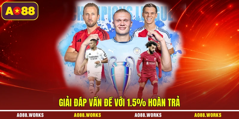 Giải đáp vấn đề với 1.5% hoàn trả